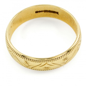 9ct gold 3g Wedding Ring size R